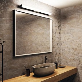 Lampada da parete nera, lunghezza 90 cm Caspio - SULION