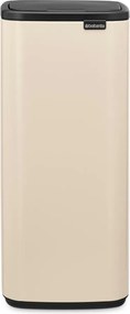 Cestino per la spazzatura beige in acciaio touch 30 l Bo Touch – Brabantia