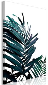 Quadro Emerald Leaves (1 Part) Wide  Colore Bianco, Dimensioni e Misure 120x80