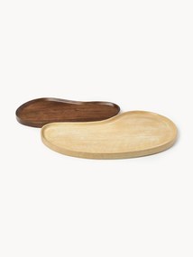 Set di 2 vassoi decorativi in legno di mango Oda