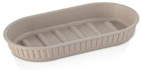 Portasaponetta in plastica Soft touch Tortora serie Jinko