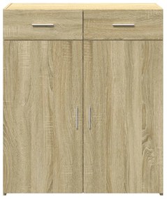 Credenza rovere sonoma 80x42,5x93 cm in legno multistrato