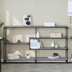 Tavolo Consolle Grigio Sonoma 160x32x95 Cm İn Legno Multistrato /