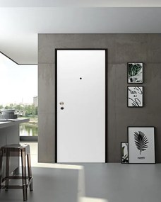 Pannello per porta blindata PAN. BLINDATA PISA BCO LAC 94X213CM 6MM verniciato prodotto senza rivestimento bianco L 94  x H 213 cm, Sp 6 mm apertura reversibile