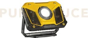 Proiettore portatile led bull giallo e nero 15w 1200lm 6500k dimmer...