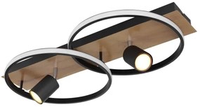 Globo 67309-36 - Plafoniera LED DANNY 2xLED/18W/230V + 2xGU10/35W/230V