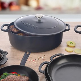 Teglia da forno in ghisa 27x42 cm LITINA SMALT - Orion