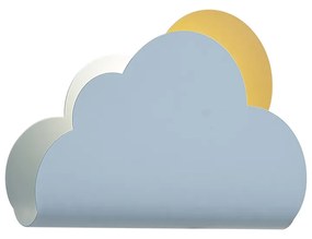 Lampada da parete per bambini nuvola blu con sole - Cloudy