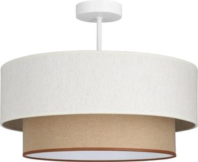 Plafoniera NATIA 1xE27/60W/230V Ø 45 cm bianco/marrone