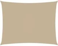 Parasole a Vela Oxford Rettangolare 2x3,5 m Beige 135146