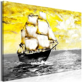 Quadro Spring Cruise (1 Part) Wide Yellow  Colore Giallo, Dimensioni e Misure 90x60