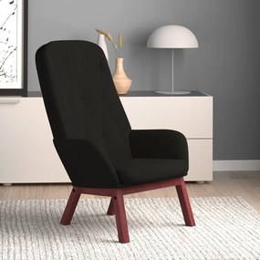 Poltrona Relax Nera İn Velluto /