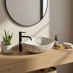 Lavabo da appoggio Rea Dora Stone