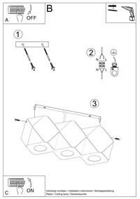 Faretto di colore naturale 12x36 cm Vige – Sollux