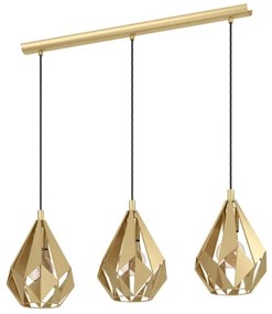 Eglo 43909 - Lampadario a sospensione con filo CARLTON 3xE27/60W/230V