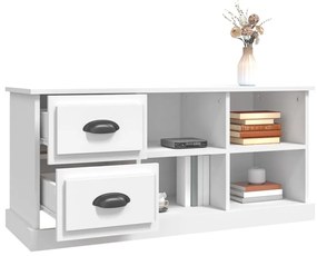 Mobile porta tv bianco 102x35,5x47,5 cm in legno multistrato