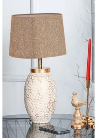Lampada da tavolo 1xE27/40W/230V beige/oro