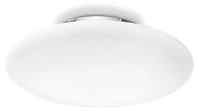 Plafoniera Moderna Smarties Vetro Bianco 3 Luci E27 D50Cm