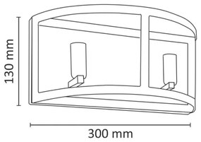 Applique BRESSO 2xE14/12W/230V