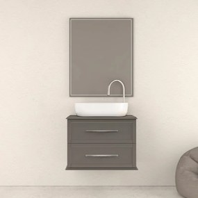 Specchio con illuminazione integrata bagno rettangolare Tiffany BADEN HAUS L 73 x H 90 x P 4 cm grigio / argento