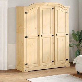 Armadio Corona 151,5x52x186 Cm İn Legno Massello Di Pino /