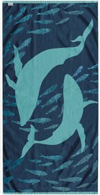 Telo mare blu 90x180 cm Dolphin - DecoKing