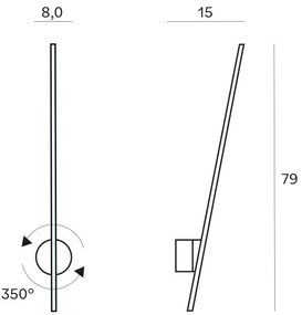 MAXLIGHT W0297 - Applique a LED da esterno RAGNO LED/8,4W/230V IP44 oro