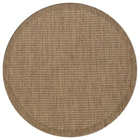Tappeto da interno/esterno rotondo di colore naturale ø 120 cm Giza 1410 – Ayyildiz Carpets