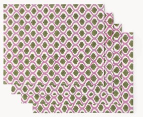 Tovagliette americane in cotone stampate a mano Azra 4 pz