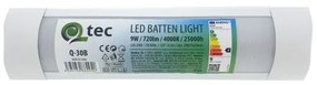 Lampada LED sottopensile QTEC LED/9W/230V 30 cm bianco