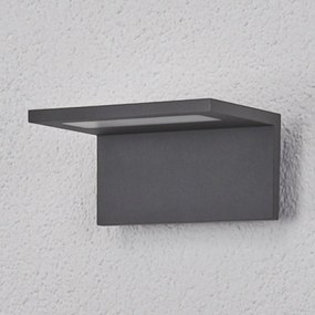 Lucande Applique da parete Caner, piatta, a LED, esterni