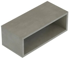 Composizione bagno sospesa aperta 110 cm Master grigio cemento