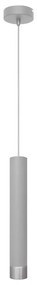 Lampadario LED a sospensione con filo TUBA 1xGU10/4,8W/230V grigio/cromo opaco