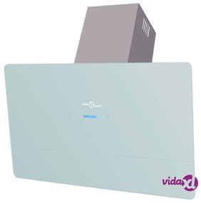 vidaXL Cappa con Schermo Touch Bianco 900 mm