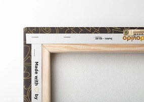 Quadro su tela – Ornamento orientale dorato