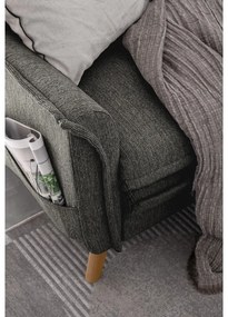 Divano letto angolare grigio scuro (angolo destro) Charming Charlie - Miuform