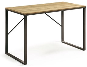 Kave Home - Scrivania rettangolare Talbot 120 x 60 cm nero