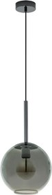 Eglo 97633 - Lampada a sospensione con cavo TINDARI 1xE27/60W/230V nero fumé