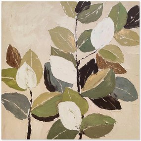 Quadro su tela dipinto a mano Foliage
