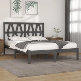 Giroletto Grigio İn Massello Di Pino 150x200 Cm King Size /