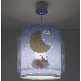 Dalber 76632 - Lampadario per bambini MOON DREAMS 1xE27/15W/230V blu