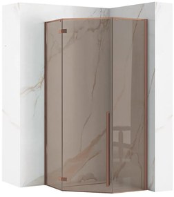 Cabina doccia DIAMOND 90x90 COPPER BRUSH