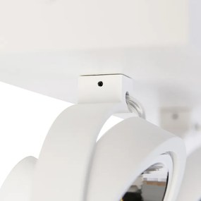 Faretto di design bianco orientabile 2 luci - Go