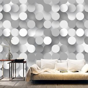 Fotomurale  Silver Net  Colore Grigio, Dimensioni e Misure 300x210