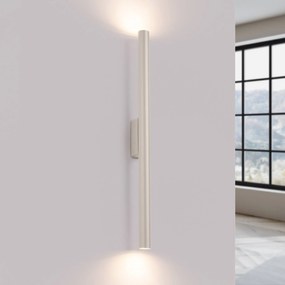 SOLLUX LIGHTING Applique Pastelo, beige, altezza 20 cm, acciaio, a 2 luci.