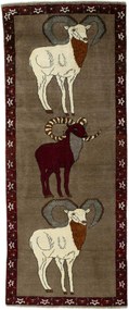 Gabbeh Tappeto persiano 220 x 90 Marrone (Iran) Annodato A Mano