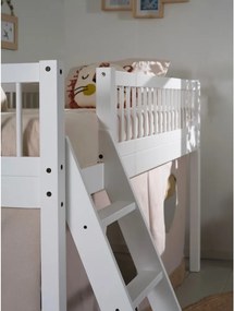 Letto per bambini in legno di faggio bianco rialzato 90x200 cm Forrest - Vipack
