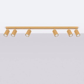 Faretto dorato 6,5x117 cm Gleam – Sollux