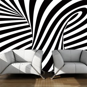 Fotomurale op art: bianco e nero