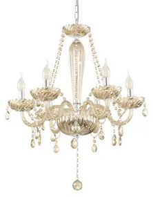 Lampadario Neoclassico Basilano beige 6x E14 Ø72cm EGLO